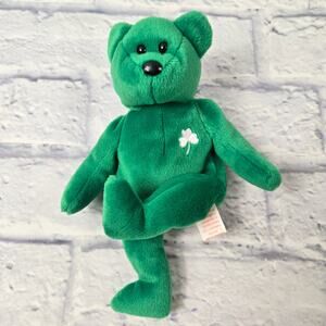 1997 Erin Beanie Baby NO PAPER TAG St Patrick's Day Lucky Irish Shamrock